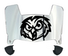 Temple Owls Mini Football Helmet Visor Shield w/ Clips - PICK VISOR & LOGO COLOR