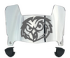 Temple Owls Mini Football Helmet Visor Shield w/ Clips - PICK VISOR & LOGO COLOR