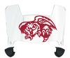 Temple Owls Mini Football Helmet Visor Shield w/ Clips - PICK VISOR & LOGO COLOR