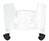 Temple Owls Mini Football Helmet Visor Shield w/ Clips - PICK VISOR & LOGO COLOR