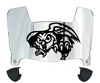 Temple Owls Mini Football Helmet Visor Shield w/ Clips - PICK VISOR & LOGO COLOR
