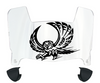 Temple Owls Mini Football Helmet Visor Shield w/ Clips - PICK VISOR & LOGO COLOR