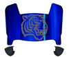 Tennessee State Tigers Mini Football Helmet Visor Shield w/ Clips - PICK VISOR & LOGO COLOR