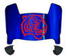 Tennessee State Tigers Mini Football Helmet Visor Shield w/ Clips - PICK VISOR & LOGO COLOR