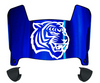 Tennessee State Tigers Mini Football Helmet Visor Shield w/ Clips - PICK VISOR & LOGO COLOR