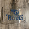 Tennessee Titans Full Size Football Helmet Visor Shield Clear w/ Clips - PICK LOGO COLOR