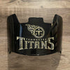 Tennessee Titans Full Size Football Helmet Visor Shield Black Dark Tint w/ Clips - PICK LOGO COLOR