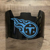 Tennessee Titans Full Size Football Helmet Visor Shield Black Dark Tint w/ Clips - PICK LOGO COLOR