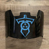Tennessee Titans Full Size Football Helmet Visor Shield Black Dark Tint w/ Clips - PICK LOGO COLOR