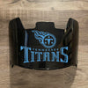 Tennessee Titans Full Size Football Helmet Visor Shield Black Dark Tint w/ Clips - PICK LOGO COLOR