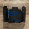 Tennessee Titans Full Size Football Helmet Visor Shield Black Dark Tint w/ Clips - PICK LOGO COLOR