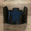 Tennessee Titans Full Size Football Helmet Visor Shield Black Dark Tint w/ Clips - PICK LOGO COLOR