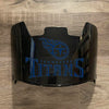 Tennessee Titans Full Size Football Helmet Visor Shield Black Dark Tint w/ Clips - PICK LOGO COLOR