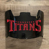 Tennessee Titans Full Size Football Helmet Visor Shield Black Dark Tint w/ Clips - PICK LOGO COLOR