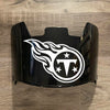 Tennessee Titans Full Size Football Helmet Visor Shield Black Dark Tint w/ Clips - PICK LOGO COLOR