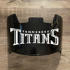 Tennessee Titans Full Size Football Helmet Visor Shield Black Dark Tint w/ Clips - PICK LOGO COLOR