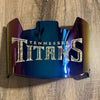 Tennessee Titans Full Size Football Helmet Visor Shield Blue Iridium Mirror w/ Clips - PICK LOGO COLOR