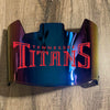 Tennessee Titans Full Size Football Helmet Visor Shield Blue Iridium Mirror w/ Clips - PICK LOGO COLOR