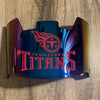 Tennessee Titans Full Size Football Helmet Visor Shield Blue Iridium Mirror w/ Clips - PICK LOGO COLOR