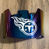 Tennessee Titans Full Size Football Helmet Visor Shield Blue Iridium Mirror w/ Clips - PICK LOGO COLOR