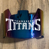 Tennessee Titans Full Size Football Helmet Visor Shield Blue Iridium Mirror w/ Clips - PICK LOGO COLOR