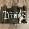 Tennessee Titans Full Size Football Helmet Visor Shield Chrome Silver Mirror w/ Clips - PICK LOGO COLOR