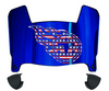 Tennessee Titans Limited Edition Mini Football Helmet Visor Shield w/ Clips - PICK VISOR & LOGO COLOR