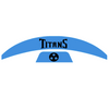 Tennessee Titans MIDI Mid Size SpeedFlex Football Helmet Front & Back Bumper Decal Set - Pick Color
