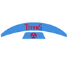 Tennessee Titans MIDI Mid Size SpeedFlex Football Helmet Front & Back Bumper Decal Set - Pick Color