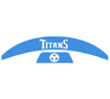 Tennessee Titans MIDI Mid Size SpeedFlex Football Helmet Front & Back Bumper Decal Set - Pick Color