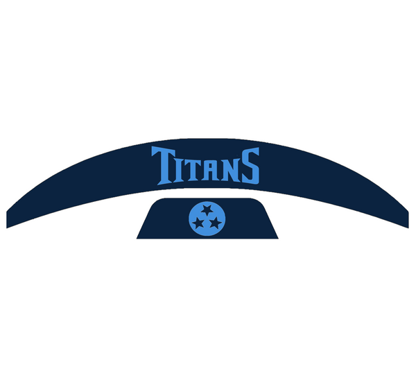 Tennessee Titans MIDI Mid Size SpeedFlex Football Helmet Front & Back Bumper Decal Set - Pick Color
