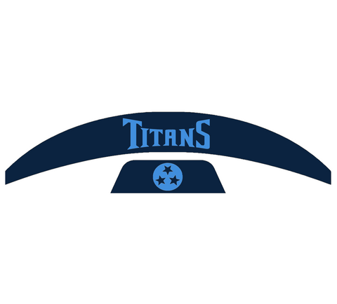 Tennessee Titans MIDI Mid Size SpeedFlex Football Helmet Front & Back Bumper Decal Set - Pick Color