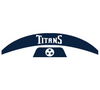 Tennessee Titans MIDI Mid Size SpeedFlex Football Helmet Front & Back Bumper Decal Set - Pick Color