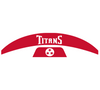 Tennessee Titans MIDI Mid Size SpeedFlex Football Helmet Front & Back Bumper Decal Set - Pick Color
