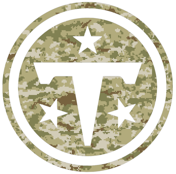 Tennessee Titans Salute to Service Team Logo Camouflage Camo Vinyl Decal PICK SIZE