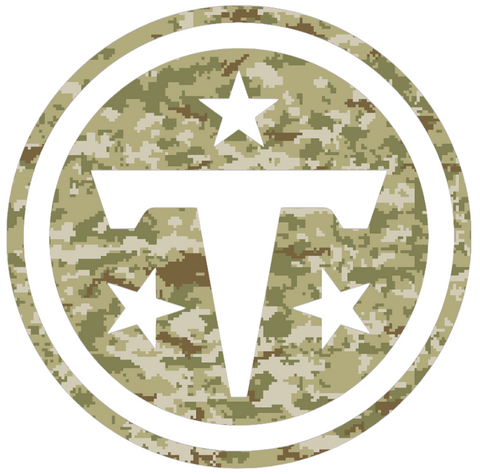 Tennessee Titans Salute to Service Team Logo Camouflage Camo Vinyl Decal PICK SIZE