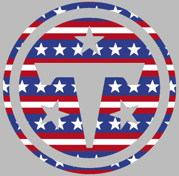 Tennessee Titans Stars & Stripes Team Logo USA American Flag Vinyl Decal PICK SIZE