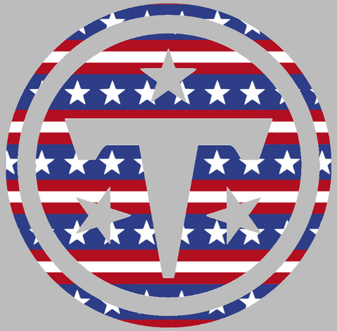 Tennessee Titans Stars & Stripes Team Logo USA American Flag Vinyl Decal PICK SIZE
