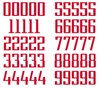 Tennessee Titans Jersey Style Vinyl Number Decal Sheet Set of 50 #0-9 - Pick Color & Size