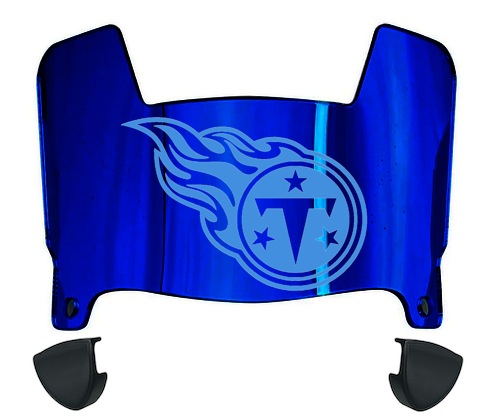Tennessee Titans Mini Football Helmet Visor Shield w/ Clips - PICK VISOR & LOGO COLOR