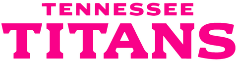 Tennessee Titans Hot Pink Team Name Logo Premium DieCut Vinyl Decal PICK SIZE