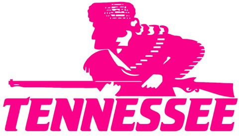 Tennessee Volunteers Hot Pink Retro Throwback Logo Premium DieCut Vinyl Decal PICK SIZE