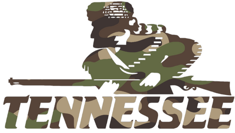 Tennessee Volunteers Woodland Camo Camouflage Retro Throwback Logo Premium DieCut Vinyl Decal PICK SIZE
