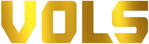 Tennessee Volunteers GOLD CHROME MIRROR Vols Logo Premium DieCut Vinyl Decal PICK SIZE
