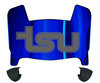 Tennessee State Tigers Mini Football Helmet Visor Shield w/ Clips - PICK VISOR & LOGO COLOR