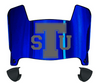 Tennessee State Tigers Mini Football Helmet Visor Shield w/ Clips - PICK VISOR & LOGO COLOR