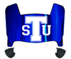 Tennessee State Tigers Mini Football Helmet Visor Shield w/ Clips - PICK VISOR & LOGO COLOR