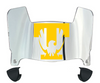 Tennessee Tech Golden Eagles Mini Football Helmet Visor Shield w/ Clips - PICK VISOR & LOGO COLOR