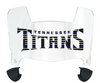 Tennessee Titans Limited Edition Mini Football Helmet Visor Shield w/ Clips - PICK VISOR & LOGO COLOR