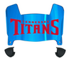 Tennessee Titans Mini Football Helmet Visor Shield w/ Clips - PICK VISOR & LOGO COLOR